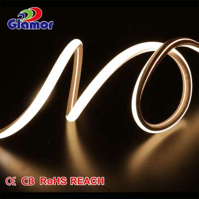 220V D Shape Neon Strip Light SMD2835 Neon LED Light with 120leds / m Neon Flex LED White and Warm White Are Available