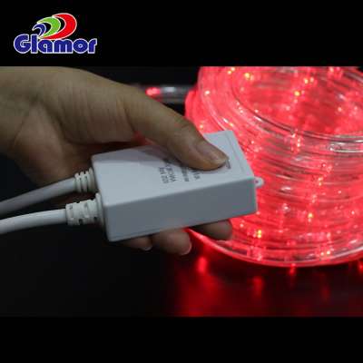 glamour RGB rope light waterproof color changing IP65 smooth PVC XMAX remote dimmer multicolor twinkle